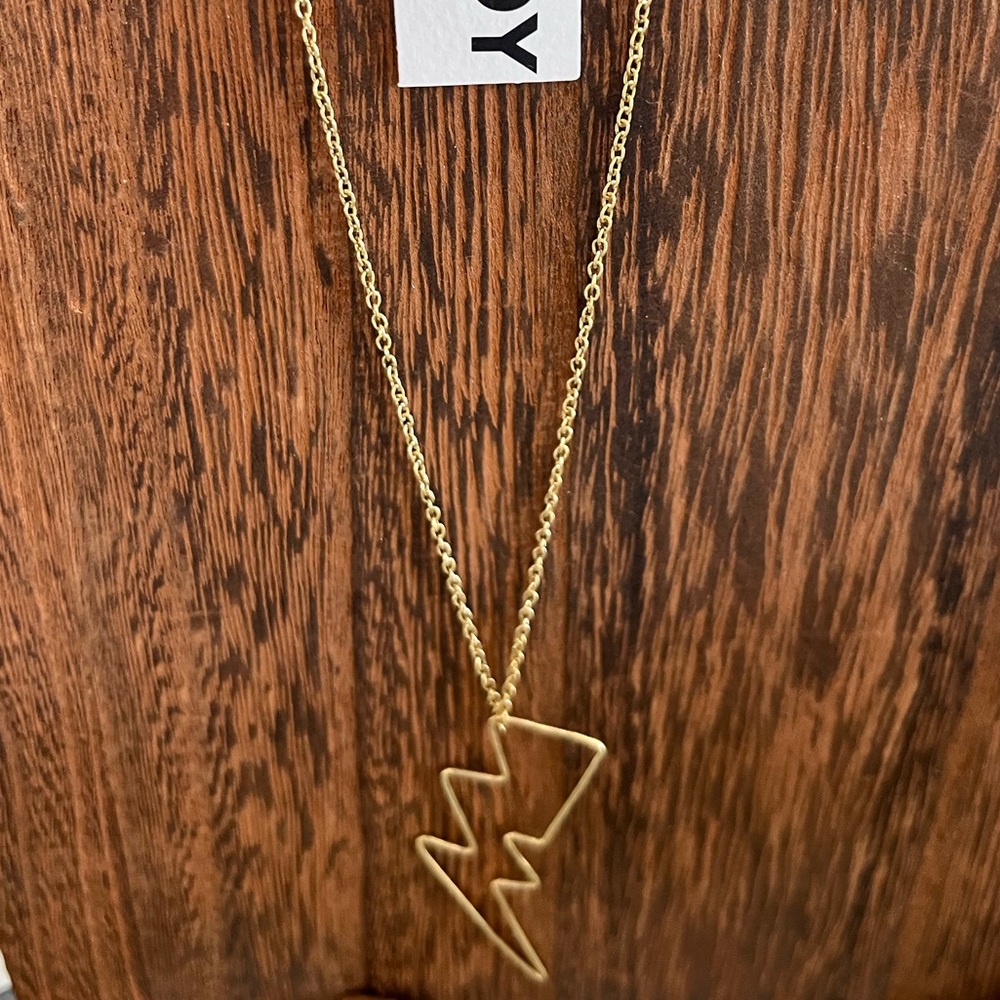 Ink Alloy Lightening Necklace